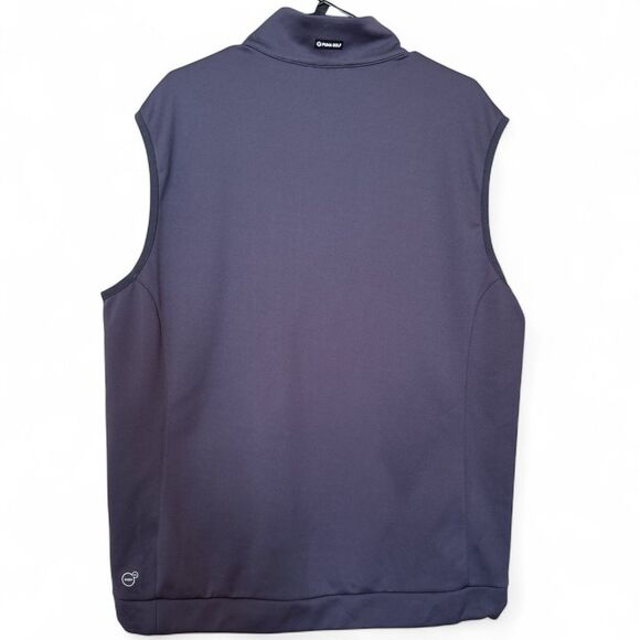 Puma Men’s Golf Power Warm Knit Vest 1/4 Zip Performance Navy Blue Size XL - Picture 2 of 10